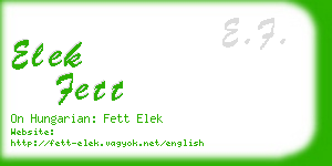elek fett business card